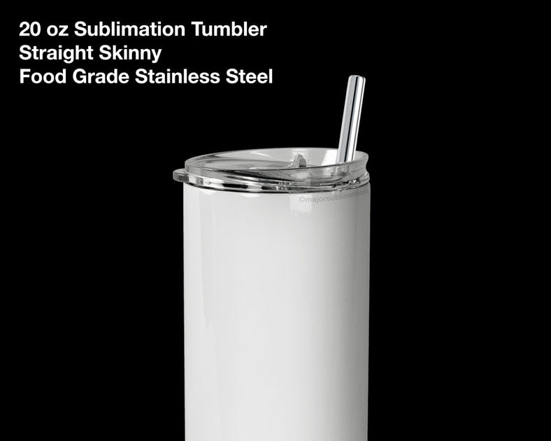 GMFINE Sublimation Tumblers Blank 20 oz Skinny Straight with Lids & St –  WoodArtSupply