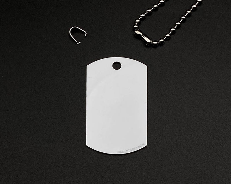 Double Sided Sublimation Dog Tag w/ Chain - Major Sublimation