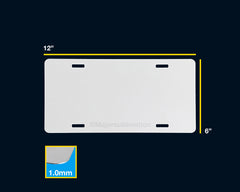 UV Coated License Plate Sublimation Blanks