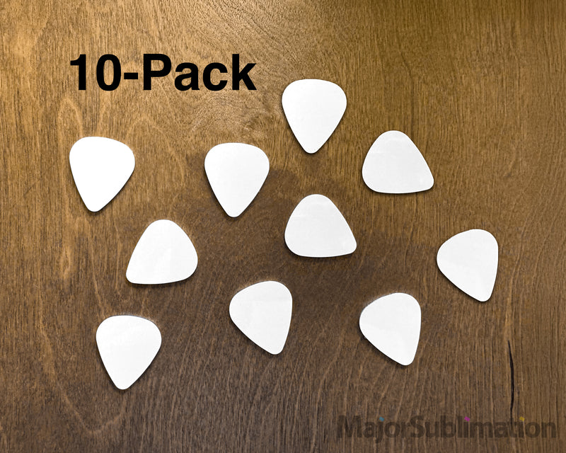 10 Pack Blank Sublimation Guitar Picks