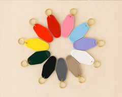 12-Pack Plastic Blank Motel Keychains Sublimation