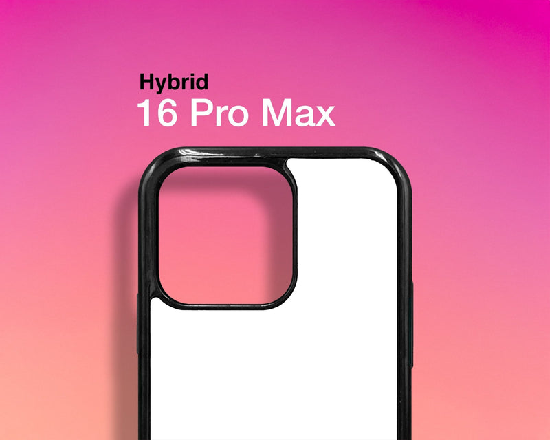 Hybrid 2 - in - 1 Sublimation Cases for Apple iPhone 16 Pro Max - Major Sublimation