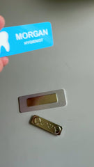 25 Pack Magnetic Name Badge Sublimation Blanks Name Tags