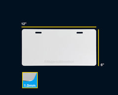 UV Coated License Plate Sublimation Blanks - Major Sublimation