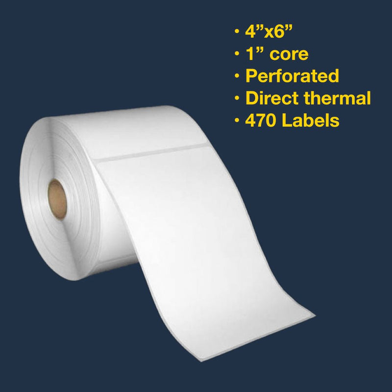 4x6 Direct Thermal Shipping Labels w/ 1" Core Features - Major Sublimation