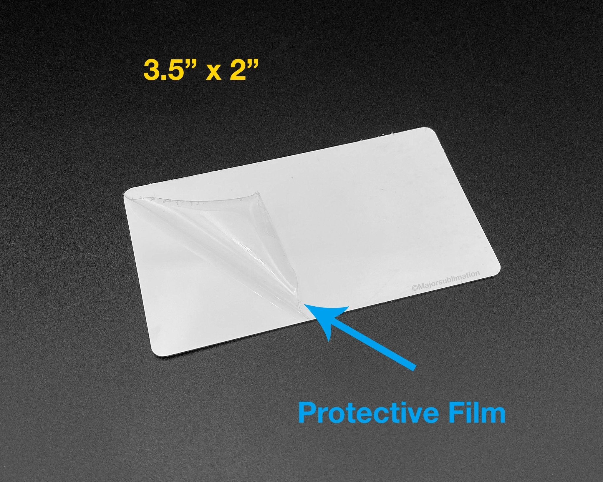NUOBESTY 50pcs Business Cards Blank Cards Sublimation Business Card Blanks  Metal Card Sublimation Metal Blanks Blank Business Card Cards Blank Small