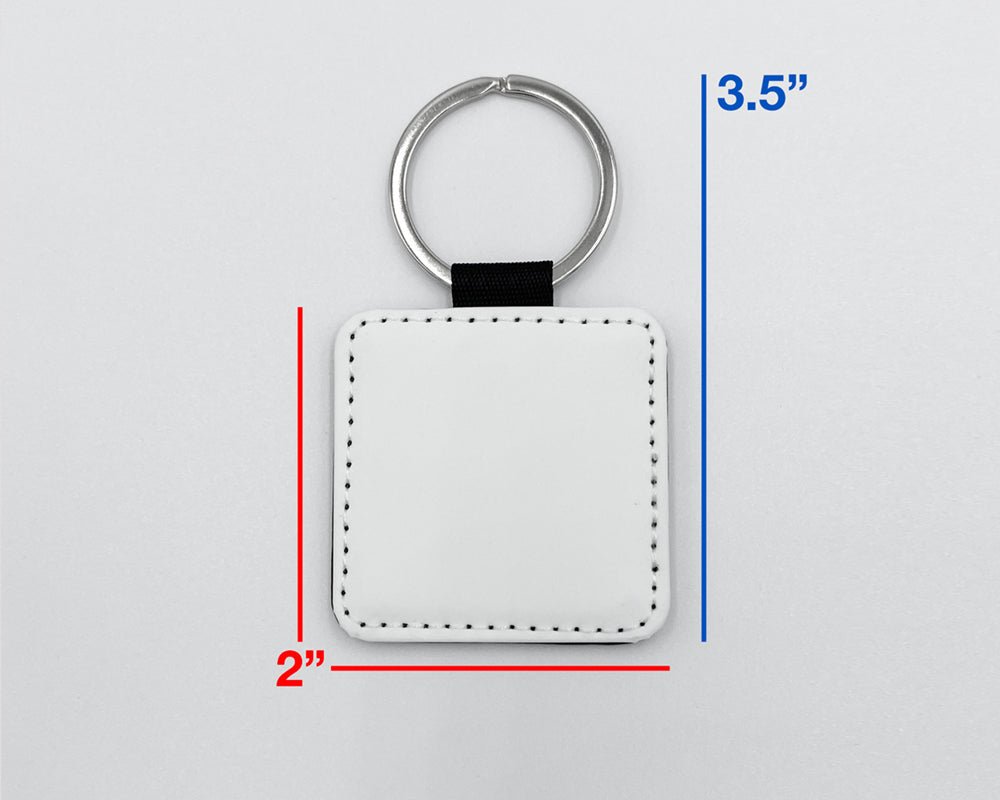 PU Leather Sublimation Keychain Blanks | Major Sublimation | Major ...