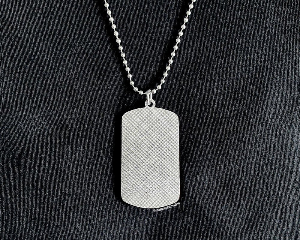 Sublimation Blank Metal Dog Tags for Sublimation Printing by Heat transfer