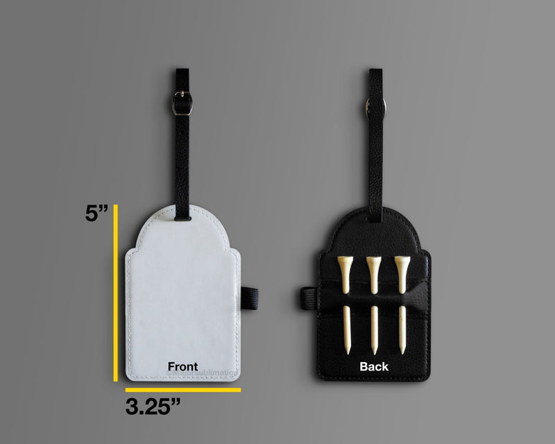 Sublimation Golf Bag Tag with Tees - Major Sublimation